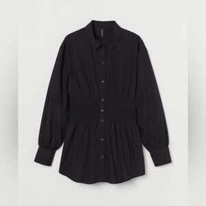 H&M smocked waist blouse